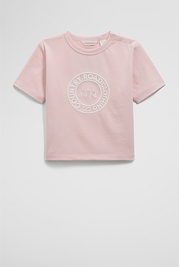 Australian Cotton Oversize Circle Logo T-Shirt