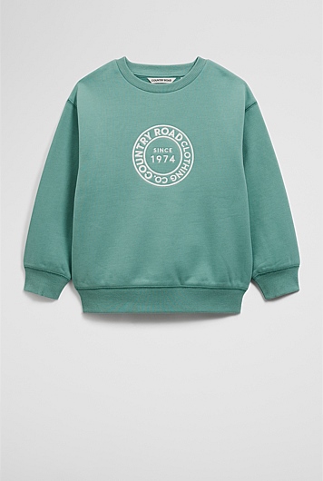 Australian Cotton Oversized Circle Logo Sweat