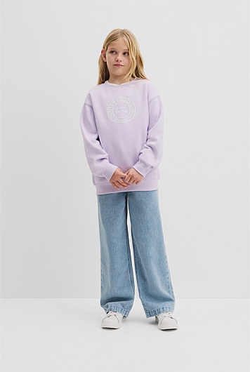 Oversized Circle Logo Sweat
