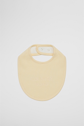 Organically Grown Cotton Waffle Bib