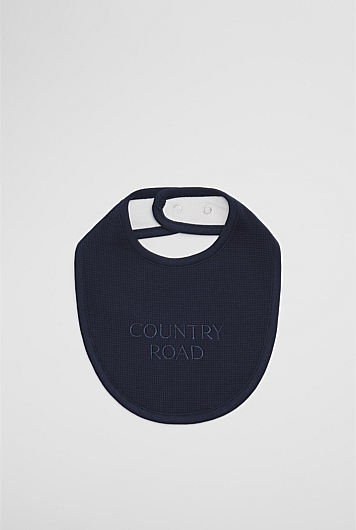 Organically Grown Cotton Waffle Bib