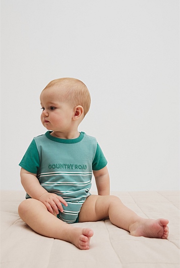 Stripe Logo T-Shirt Bodysuit