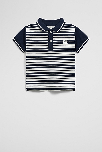 Organically Grown Cotton Country Road Logo Polo Shirt