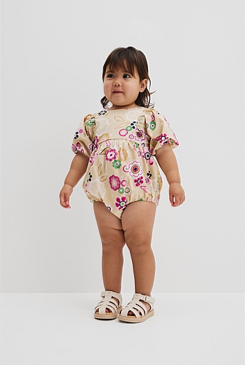 Floral Bubble Romper