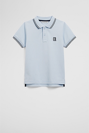 Organically Grown Cotton Logo Polo Shirt