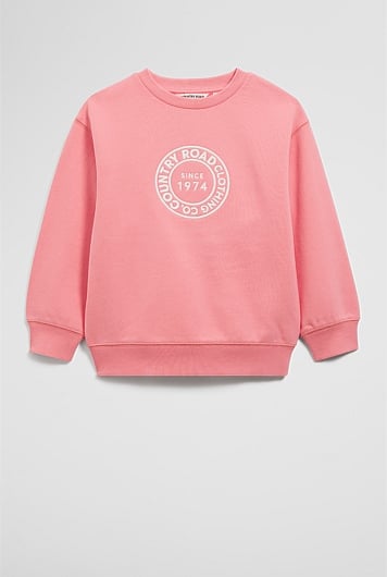 Australian Cotton Oversized Circle Logo Sweat