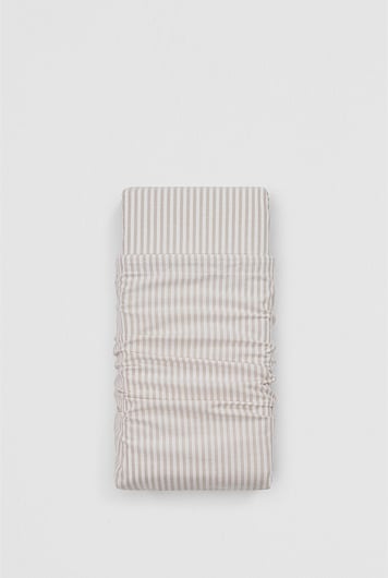 Brae Australian Cotton Stripe King Flat Sheet