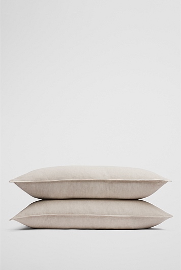 Skye Organically Grown Linen King Pillowcase Pair