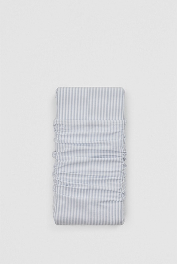 Brae Australian Cotton Stripe Queen Flat Sheet