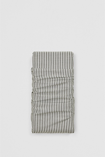 Brae Australian Cotton Stripe King Flat Sheet