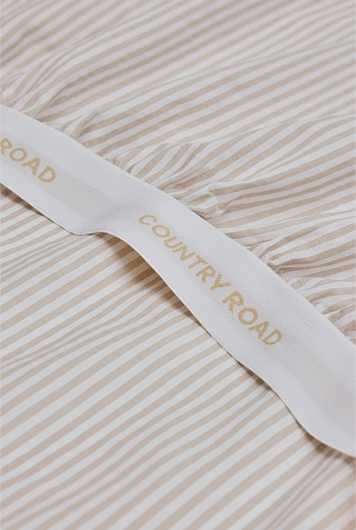 Brae Australian Cotton Stripe King Fitted Sheet