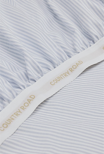 Brae Australian Cotton Stripe King Fitted Sheet