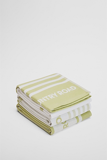 Aeri Verified Australian Cotton Tea Towel Pack of 3