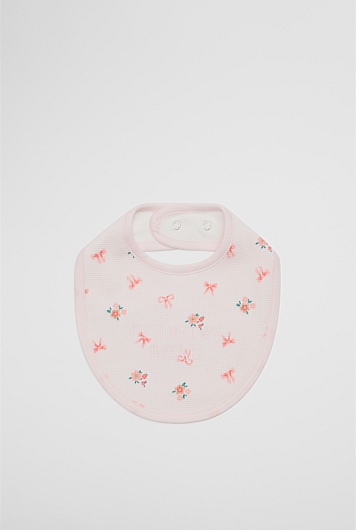Organically Grown Cotton Waffle Bib