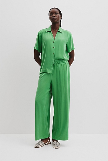 Pull-On Cupro Pant