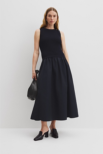 Mix Media Knit Dress