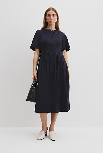 Tuck Detail Shirt Dress