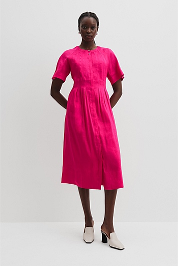 Tuck Detail Shirt Dress