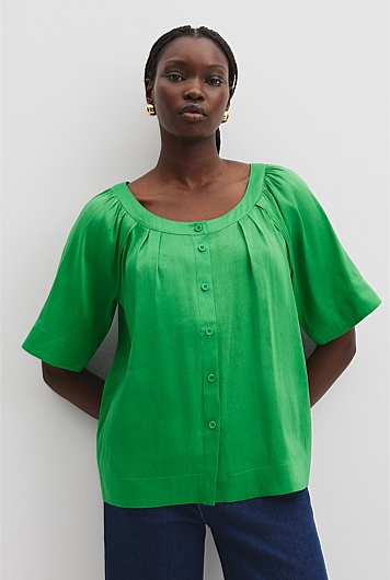Round Neck Soft Blouse