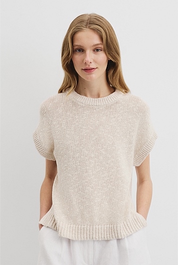 Textured Knit T-Shirt