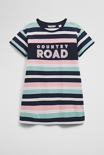 Organically Grown Cotton T-Shirt Logo Dress