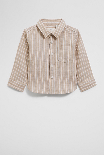 Organically Grown Linen Long Sleeve Linen Shirt
