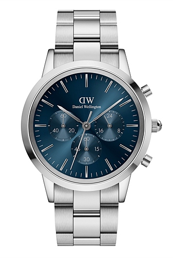 Iconic Chronograph 42 Link Silver Arctic Sunray Watch