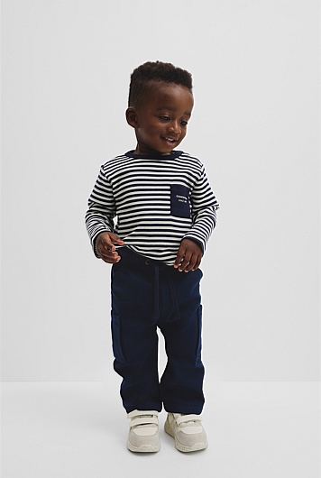 Australian Cotton Blend Relaxed Pull-On Pant