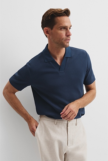 Australian Cotton Waffle Polo