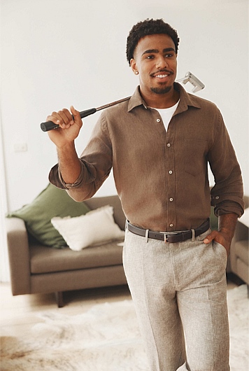 Organically Grown Linen Regular Fit Shirt