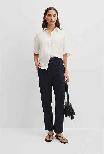 Pleated Tapered Pant
