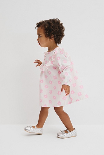 Organically Grown Cotton Cord Frill Dress Set