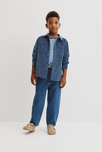 Organically Grown Cotton Cord Shacket