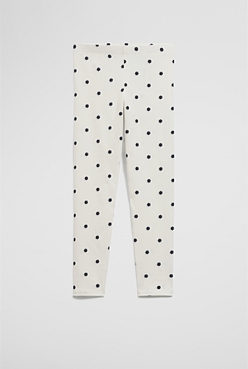 Organically Grown Cotton Blend Star Legging