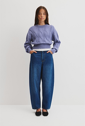 Teen Relaxed Cable Knit