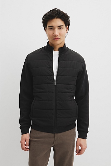 Hybrid Funnel Zip Through Jacket