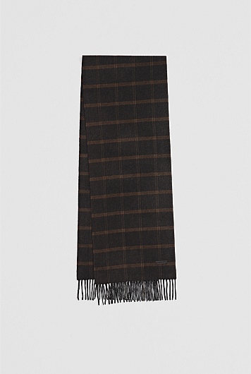 Woven Check Scarf