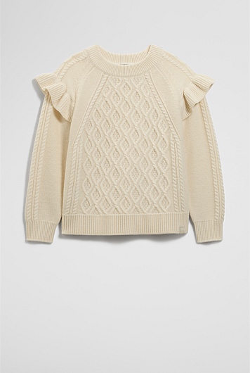 Frill Cable Knit