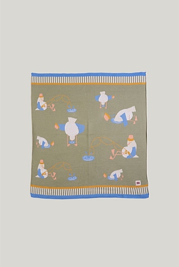 Cosy Baby Blanket - Gulls Gone Fishing