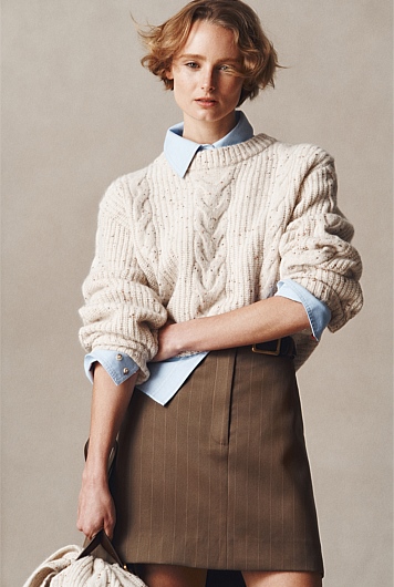 Longline Cable Knit