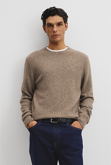 Merino Wool Yak Crew Neck Knit