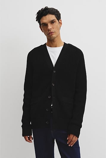 Cotton Rib Cardigan