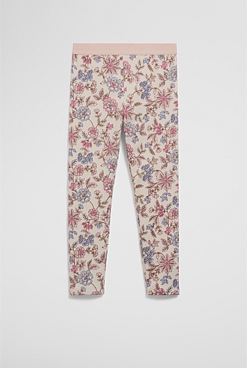 Organically Grown Cotton Fleece Lined Legging
