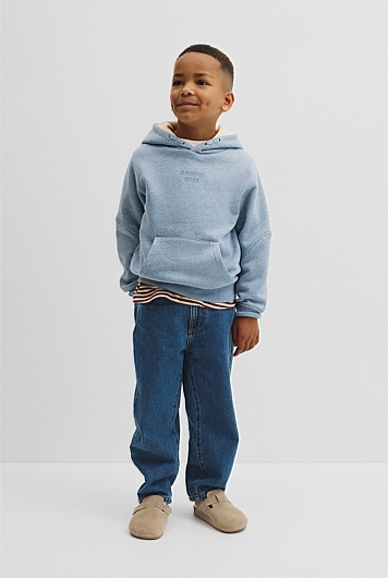 Organically Grown Cotton Modern Logo Hoodie
