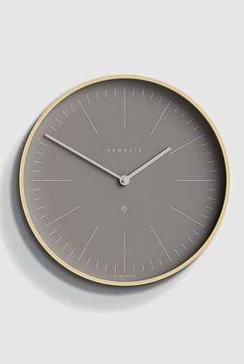 Mr Clarke Clock - Pale Wood Clay Grey Dial