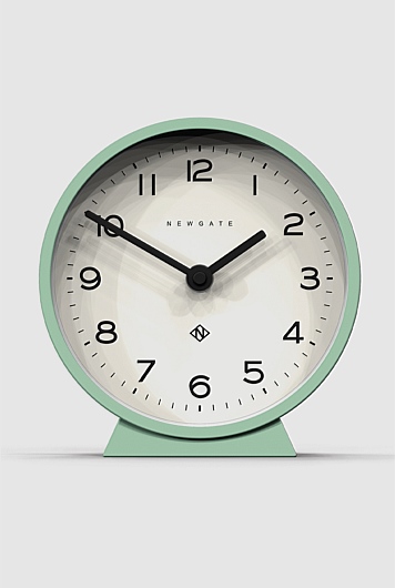 M Mantel Clock - Neo Mint