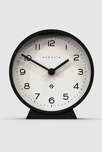 M Mantel Clock - Cave Black