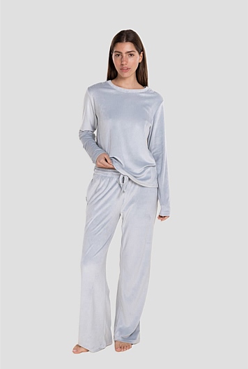 Thea Velour Long Lounge Set