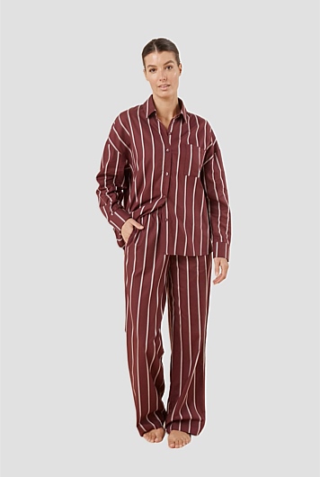 Chloe Cotton Striped Pj Set