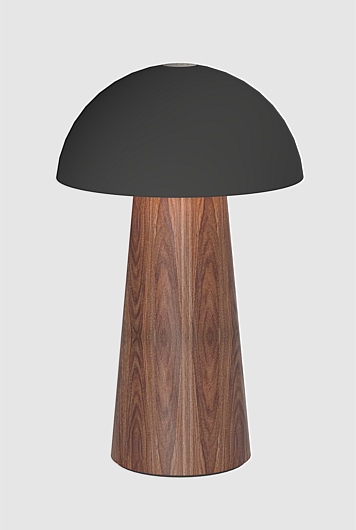 Bello Portable Rechargeable Lamp Black Wood